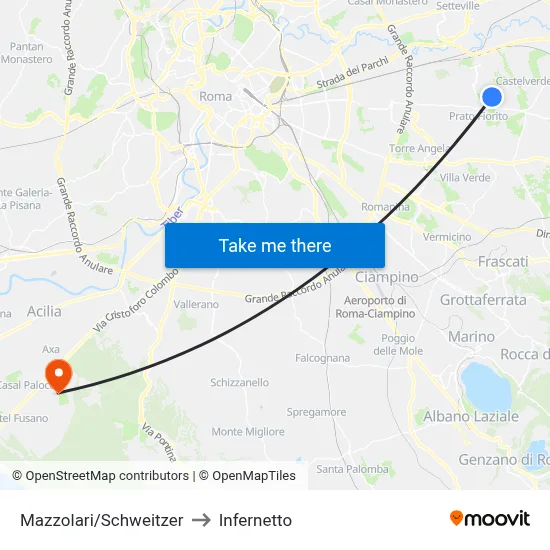 Mazzolari/Schweitzer to Infernetto map