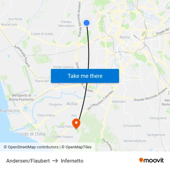 Andersen/Flaubert to Infernetto map