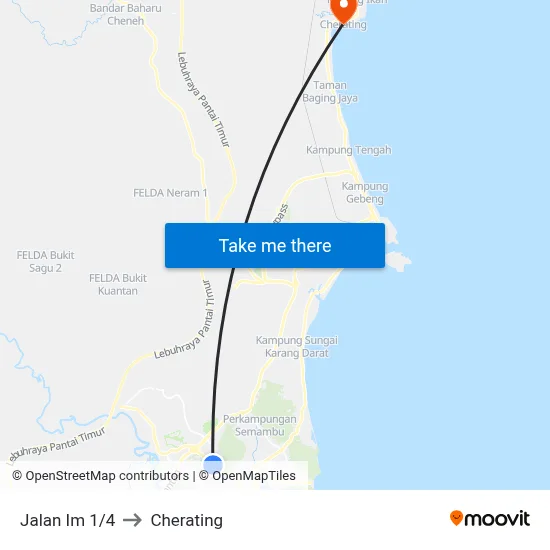 Jalan Im 1/4 to Cherating map
