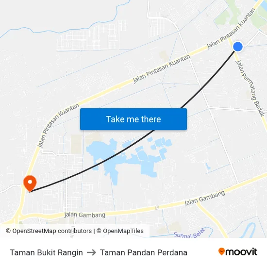 Taman Bukit Rangin to Taman Pandan Perdana map