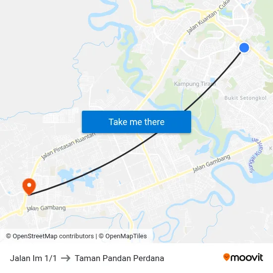 Jalan Im 1/1 to Taman Pandan Perdana map