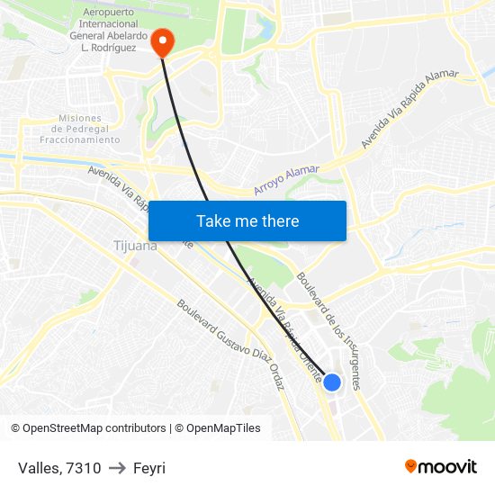Valles, 7310 to Feyri map