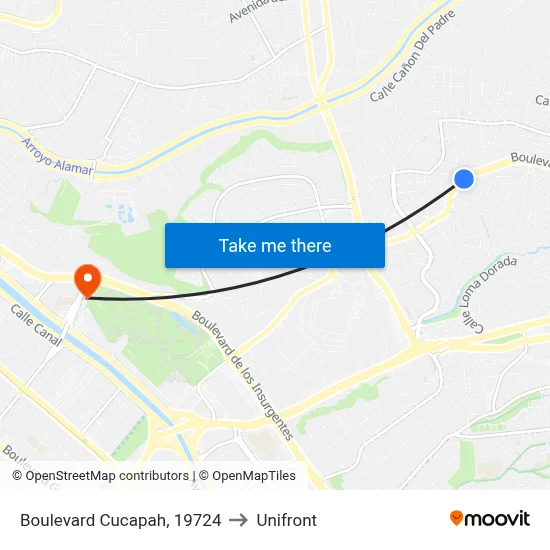 Boulevard Cucapah, 19724 to Unifront map