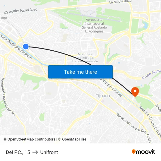 Del F.C., 15 to Unifront map