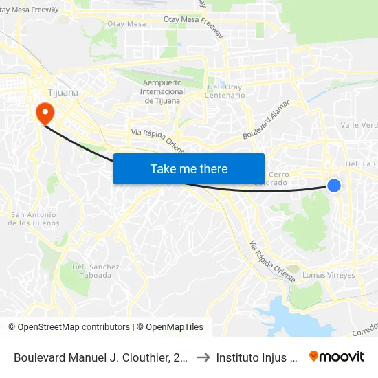 Boulevard Manuel J. Clouthier, 23750 to Instituto Injus B.C. map