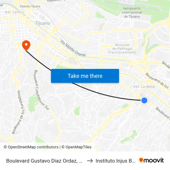 Boulevard Gustavo Diaz Ordaz, 750 to Instituto Injus B.C. map