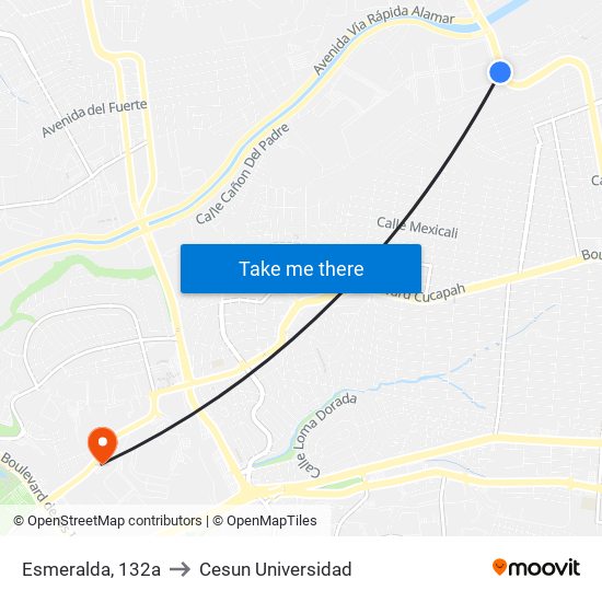 Esmeralda, 132a to Cesun Universidad map