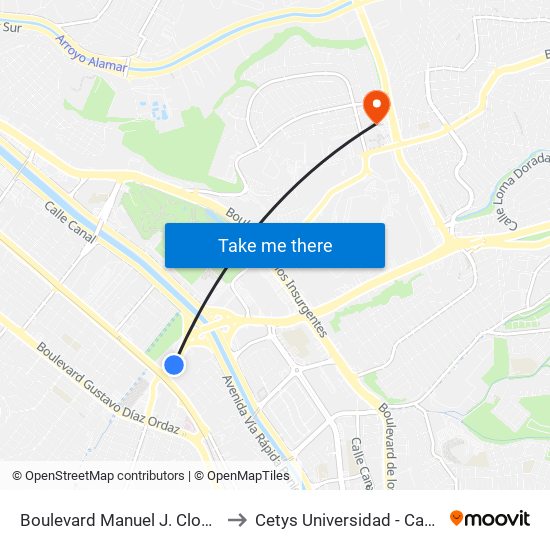 Boulevard Manuel J. Clouthier, 17310a to Cetys Universidad  - Campus Tijuana map
