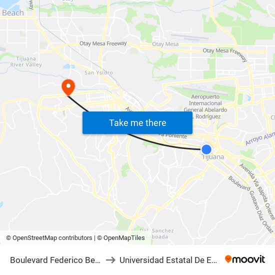 Boulevard Federico Benítez López, 14221 to Universidad Estatal De Estudios Pedagogicos map