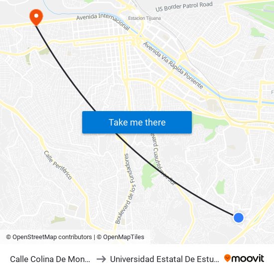Calle Colina De Montecarlo, 12502 to Universidad Estatal De Estudios Pedagogicos map