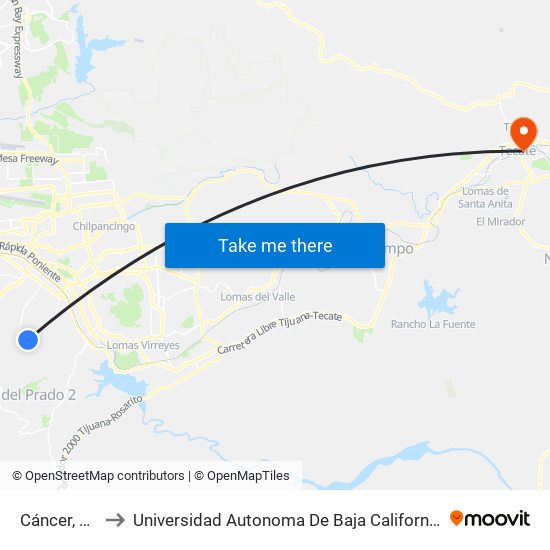Cáncer, 15663 to Universidad Autonoma De Baja California Campus Tecate map