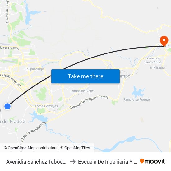 Avenidia Sánchez Taboada, 14929 to Escuela De Ingenieria Y Negocios map