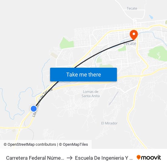 Carretera Federal Número 2, 149 to Escuela De Ingenieria Y Negocios map