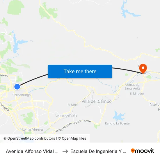 Avenida Alfonso Vidal Y Planas to Escuela De Ingenieria Y Negocios map