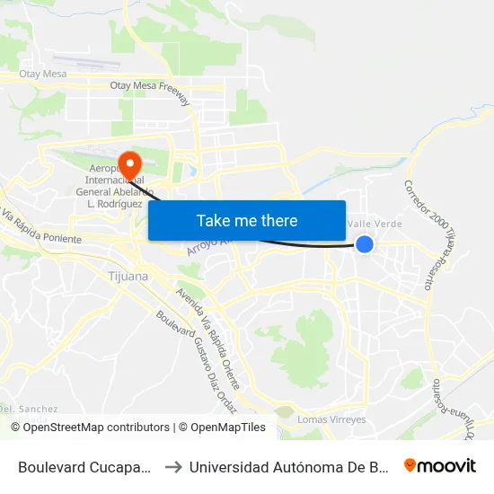 Boulevard Cucapah, 477_15 to Universidad Autónoma De Baja California map