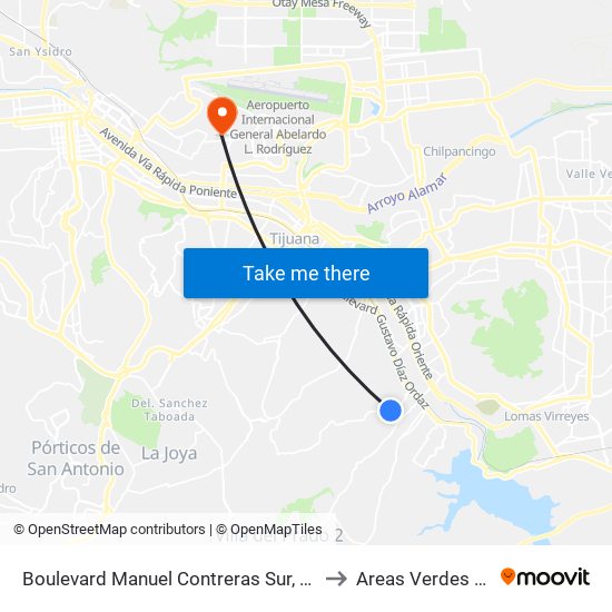 Boulevard Manuel Contreras Sur, 1040 to Areas Verdes Tec map