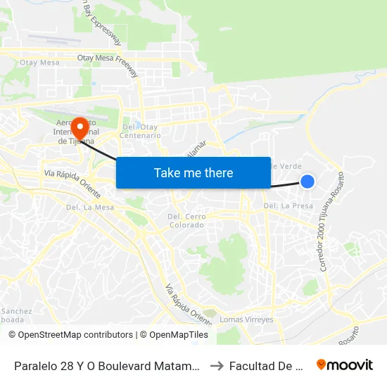 Paralelo 28 Y O Boulevard Matamoros, 23030_V46 to Facultad De Medicina map