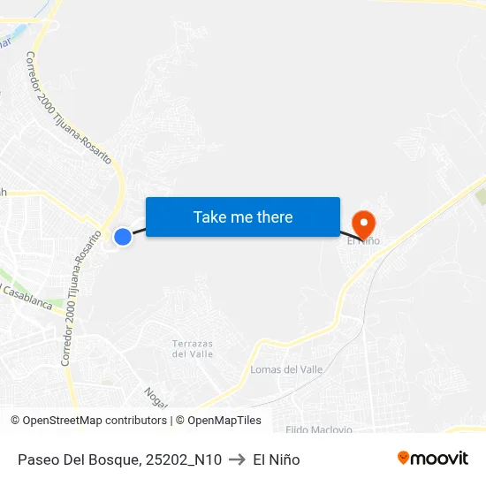 Paseo Del Bosque, 25202_N10 to El Niño map