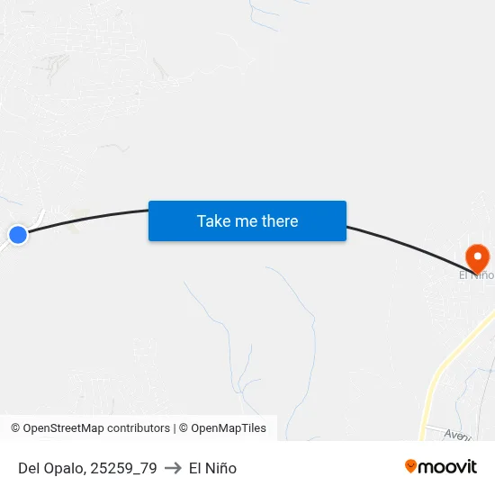 Del Opalo, 25259_79 to El Niño map