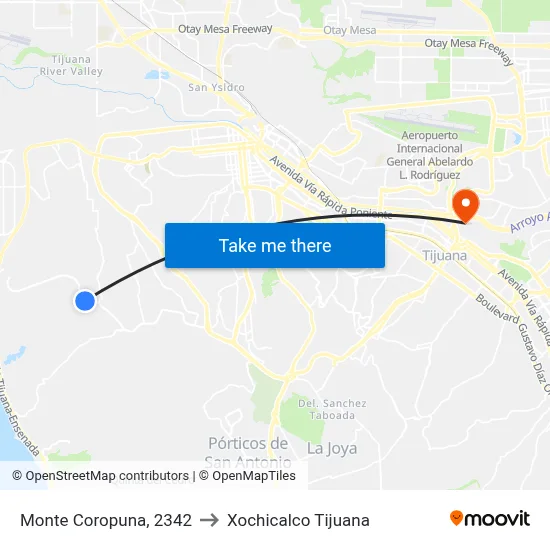 Monte Coropuna, 2342 to Xochicalco Tijuana map