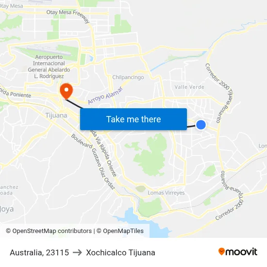 Australia, 23115 to Xochicalco Tijuana map