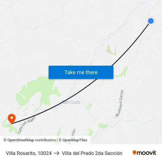 Villa Rosarito, 10024 to Villa del Prado 2da Sección map