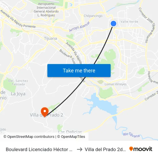 Boulevard Licenciado Héctor Terán Terán, Lb to Villa del Prado 2da Sección map