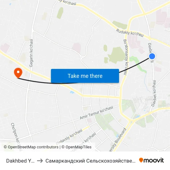 Dakhbed Yuli, 59 to Самаркандский Сельскохозяйственный Институт map