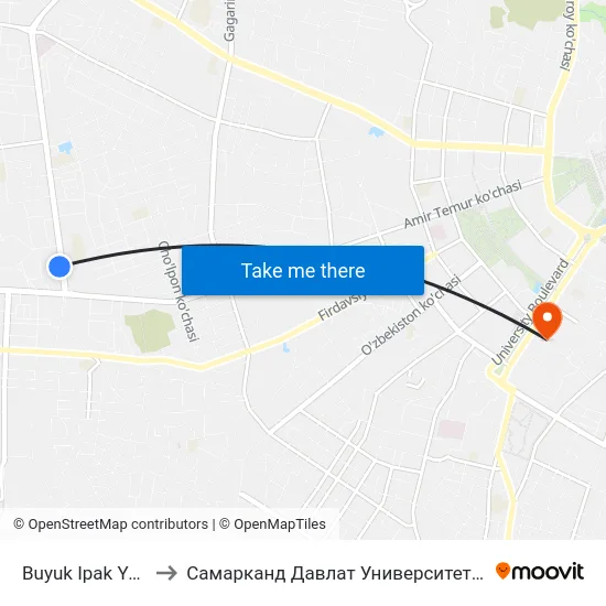 Buyuk Ipak Yuli, 67 to Самарканд Давлат Университети (Самду) map