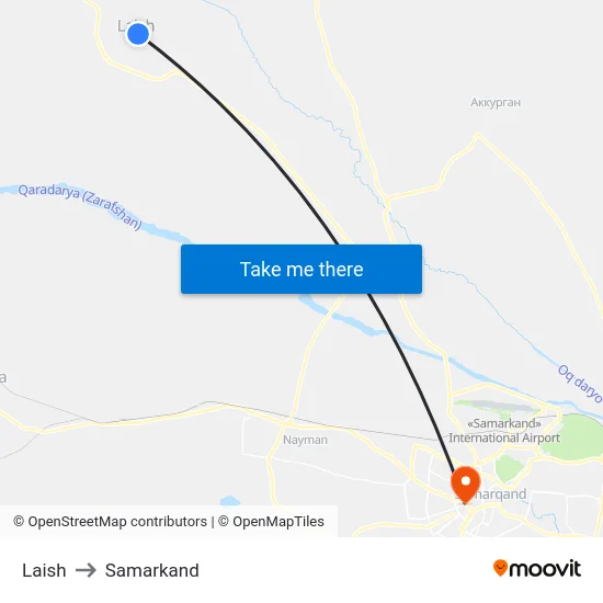 Laish to Samarkand map