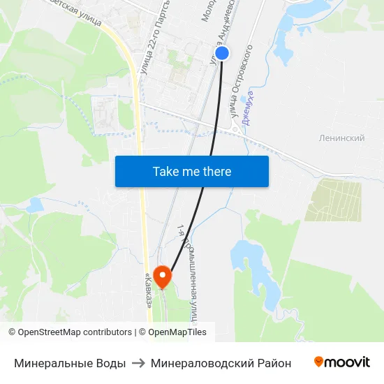 Минеральные Воды to Минераловодский Район map