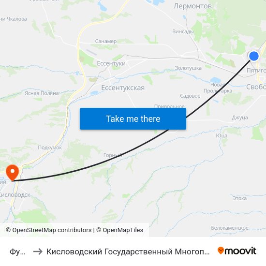 Фучика to Кисловодский Государственный Многопрофильный Техникум map