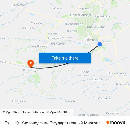 Гараж to Кисловодский Государственный Многопрофильный Техникум map