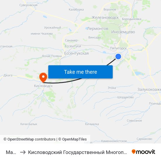 Магнит to Кисловодский Государственный Многопрофильный Техникум map
