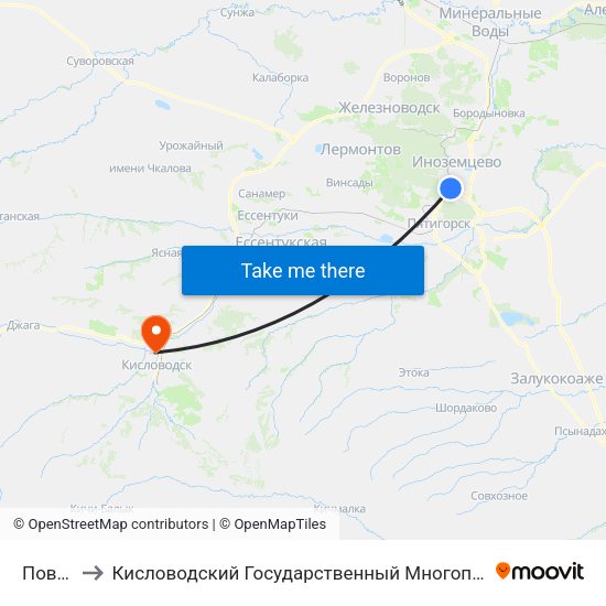 Поворот to Кисловодский Государственный Многопрофильный Техникум map