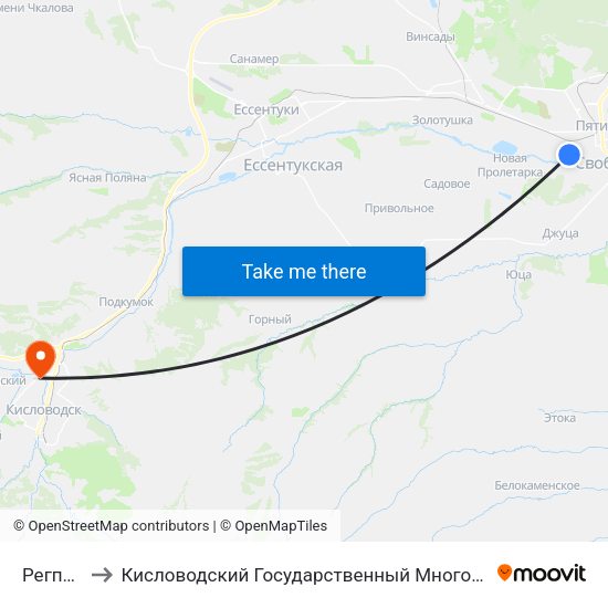 Регпалата to Кисловодский Государственный Многопрофильный Техникум map