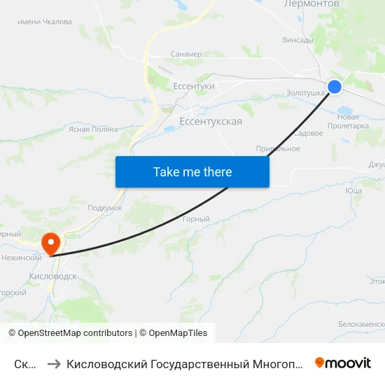 Скачки to Кисловодский Государственный Многопрофильный Техникум map