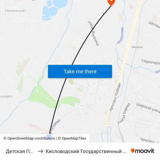 Детская Поликлиника to Кисловодский Государственный Многопрофильный Техникум map