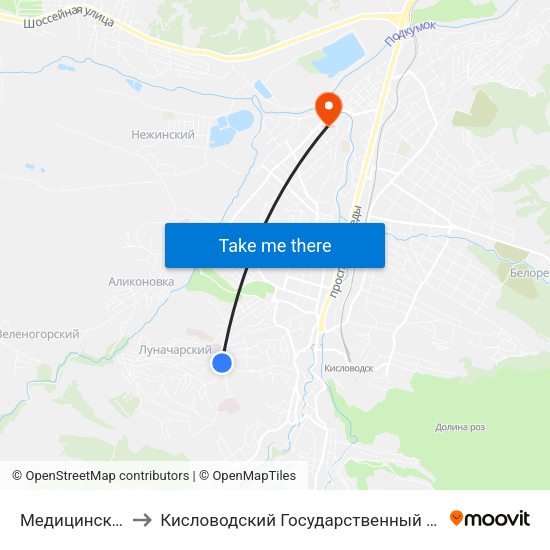Медицинское Училище to Кисловодский Государственный Многопрофильный Техникум map
