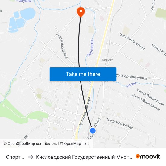 Спортшкола to Кисловодский Государственный Многопрофильный Техникум map