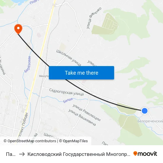 Патп-1 to Кисловодский Государственный Многопрофильный Техникум map