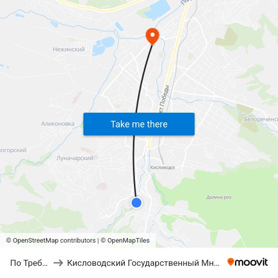 По Требованию to Кисловодский Государственный Многопрофильный Техникум map