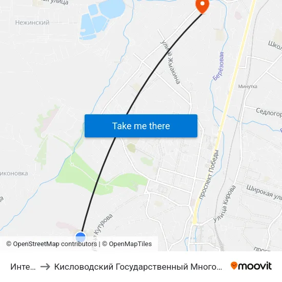 Интернат to Кисловодский Государственный Многопрофильный Техникум map