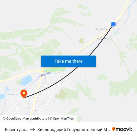 Ессентукская Улица to Кисловодский Государственный Многопрофильный Техникум map