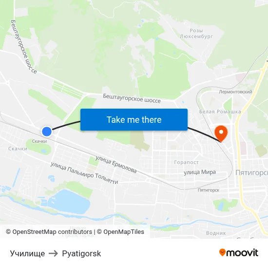 School to Pyatigorsk map