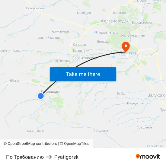 On Demand to Pyatigorsk map