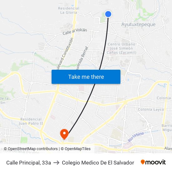 Calle Principal, 33a to Colegio Medico De El Salvador map