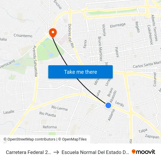 Carretera Federal 23, 1112 to Escuela Normal Del Estado De Durango map