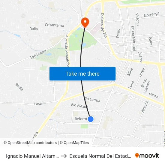 Ignacio Manuel Altamirano, 1903 to Escuela Normal Del Estado De Durango map
