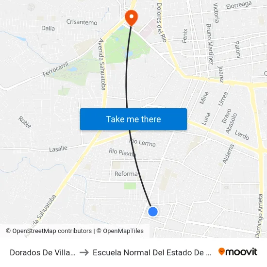 Dorados De Villa, 681 to Escuela Normal Del Estado De Durango map